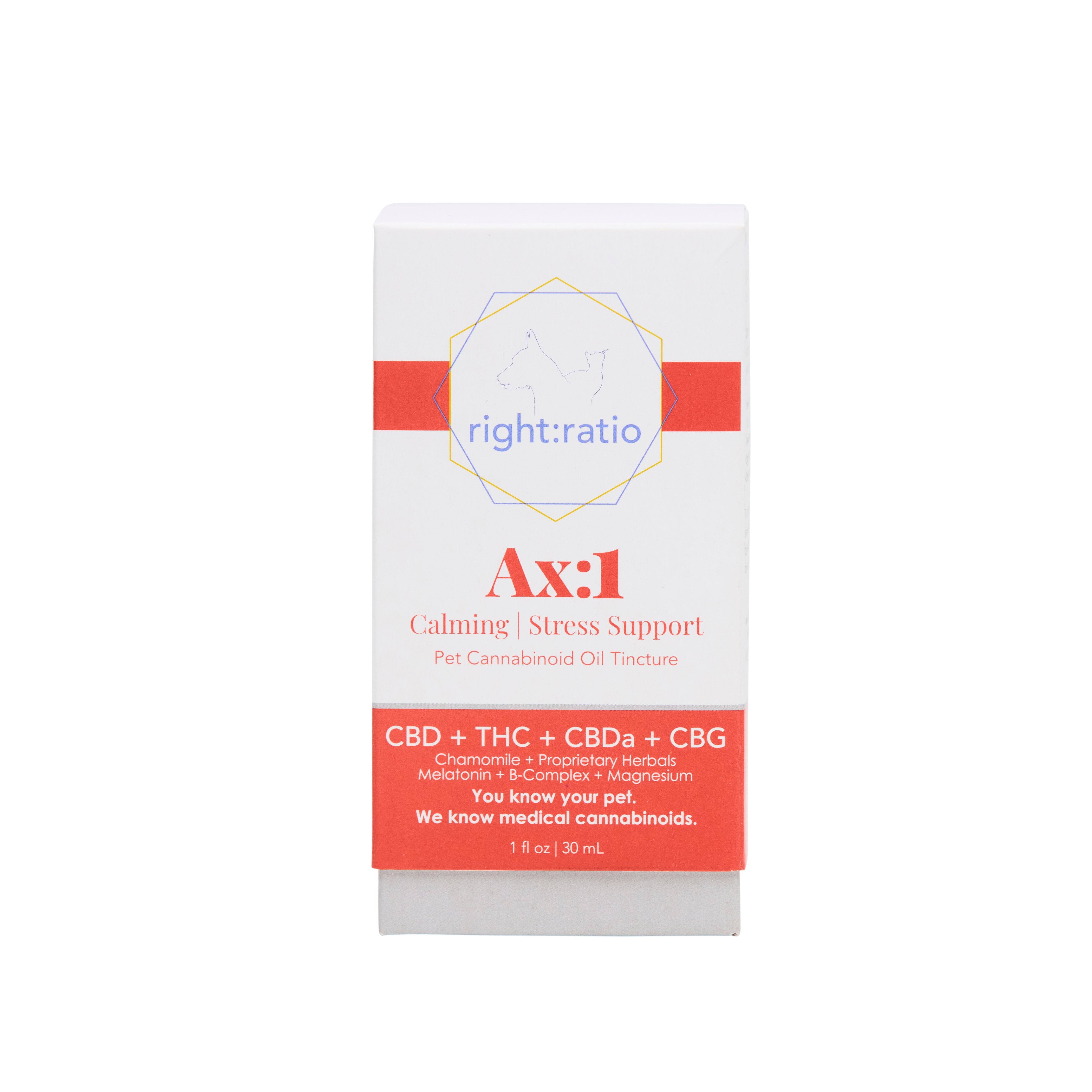 Ax:1 | CBD Anxiety Support Supplement for Pets – Right:Ratio CBD