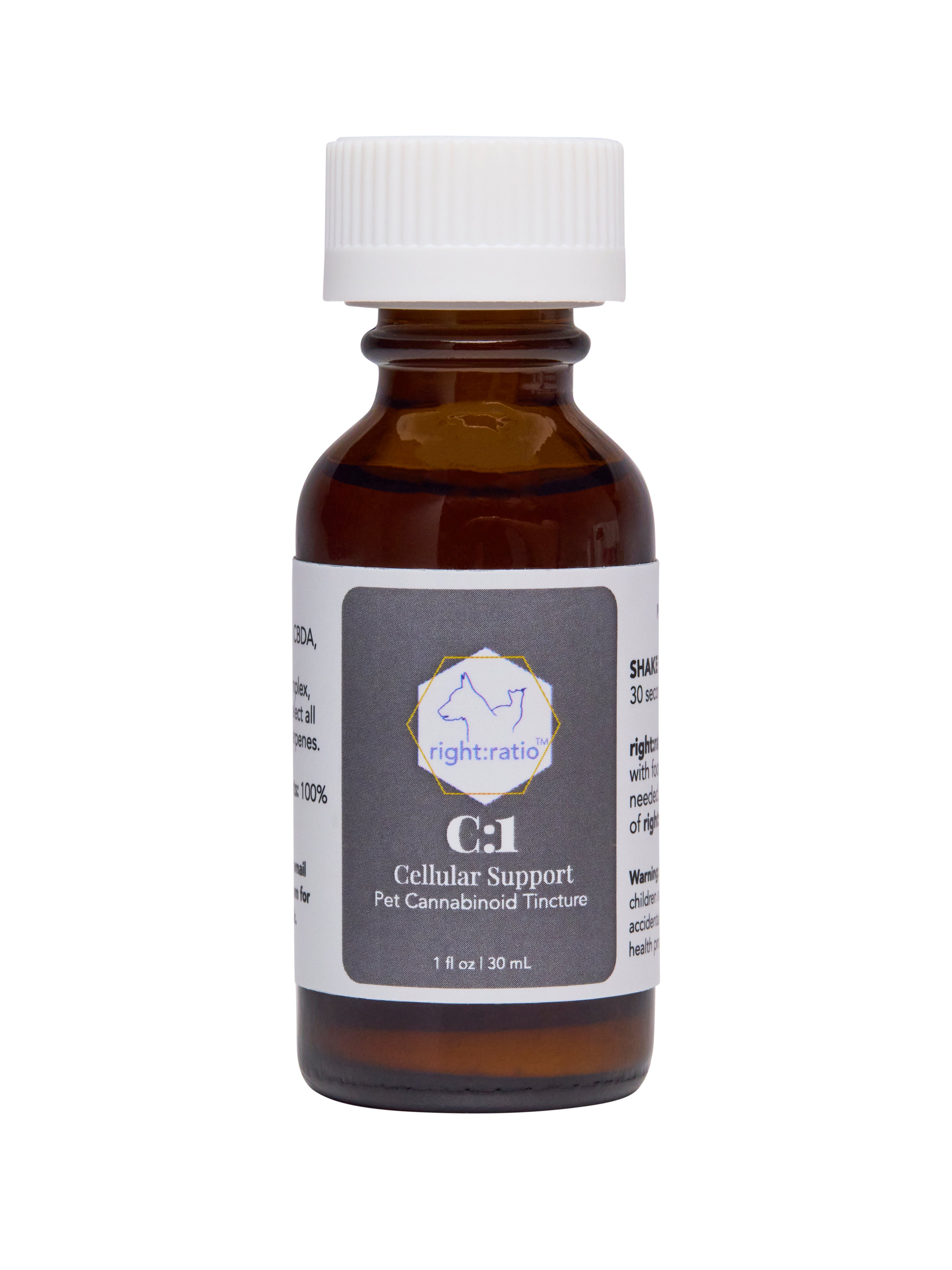 C:1 - Natural CBD Cellular Health Support for Pets – Right:Ratio CBD